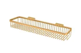 Shower Wire Basket Solid Brass 17-1/2 x 4-3/8 Inch by Deltana