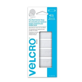 VELCRO Comfortable and Adjustable Face Mask Extender Straps (4 Pack)