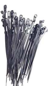 NiftyPlaza 8 Inch Mount Cable Ties 50 lbs Heavy Duty 100 Nylon Wrap Zip Ties