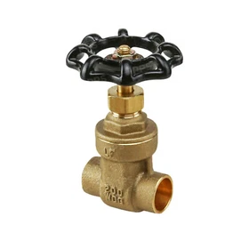 Midline Valve 1/2"in-4"in Brass Threaded Gate Valve Lead Free Sweat Connection