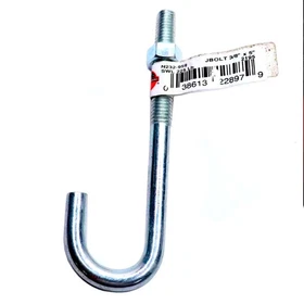 Assorted 3/8''x7'' National Hardware J, Hook Bolts in Zinc