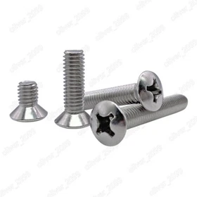 304 Stainless Steel Phillips Countersunk Raised Head Screws M2 M3 M4 M5 M6 M8