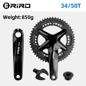 170mm Road Bike Intergrated Crankset 110BCD 50-34T/53-39T Double Chainrings