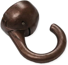 Large Elephant Ceiling Hook Hanger Nickel, White or Bronze By Hangman