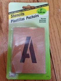 STENCILS 1-6" Hy-Ko NEW! Reusable Numbers Letters ST-1 ST-2 ST-3 ST-4 ST-5 ST-6