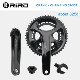 RIRO RACER R9 Road Bike Crankset 170mm 110BCD 50-34T 53-39T Double Chainring