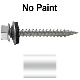9 x 1-1/2" Stainless Steel Metal Roofing Screws. Hex head 