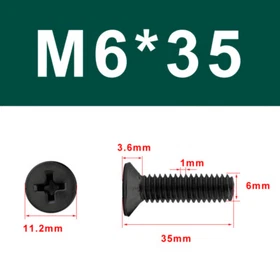 M1/M2/M3/M4/M5/M6 Small Micro Cross Phillips Flat Countersunk Head Bolt Screw