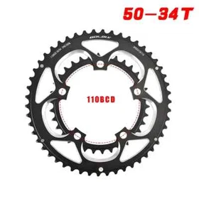 110 BCD Road Bikes Chainring 50T/34T Double Round Chainwheel 8/9/10/11s Speed