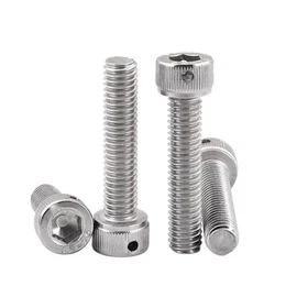 304 Stainless Steel Hex Socket Cap Head Screws With Hole On Head M2 M3 M4 M5-M10
