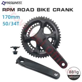 Road Bike Crank Set 110BCD 50-34T 52-36T Hollow Double Sprockets 170/172.5mm