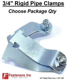 3/4" Rigid Steel Conduit Pipe Clamps for Unistrut Channel P1112 Strut Straps