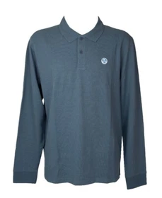 SG Men's NORTH SAILS Polo Shirt Long Sleeve Cuff Collar Button Down