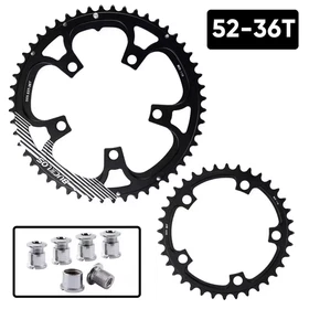 Ultralight Double Chainring for Road Bike 110BCD 50-34T 52-36T 53-39T Bicycle Cr