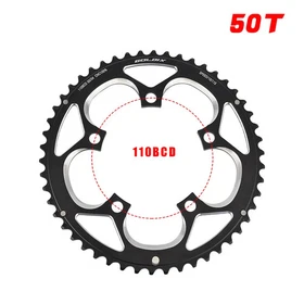  50T/34T 110BCD Road Bicycle Chainwheel Double Round ChainRing 9/10/11Speed 