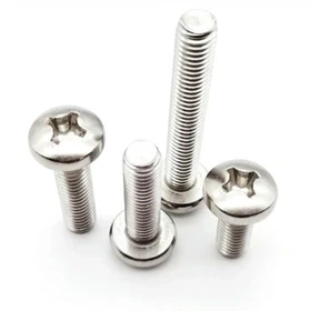 10Pcs M2 M3 M4 M5 304 Cross Disk / Round Head Machine Screw Bolt