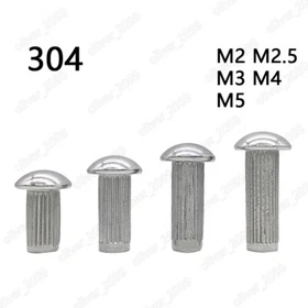 304 Stainless Steel Rivets For Name Plate Round Head Solid Rivets M2 M3 M4 M5