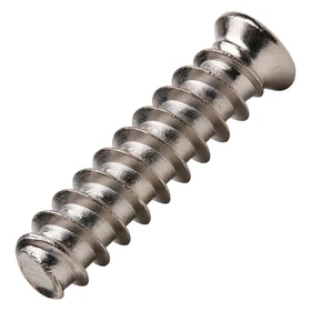Blum #7 x 25mm Flat Head Pozi Drive Euro Screw, Coarse, Blunt Point, Zinc