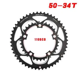 110BCD Road Bike Chainwheel Round Double Chainring 50T/34T 9/10/11S Bike Parts 