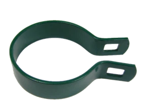 Green Brace Bands For Chain Link Fence - 10 Pack