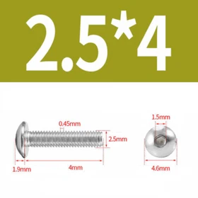 SOCKET BUTTON SCREWS DOME HEAD HEX ALLEN BOLTS A2 STAINLESS STEEL M2 M3 M4 M5 