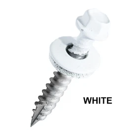 EAGLE 1 #10 Metal to Wood Roofing Screws 1" - 4" Painted Hex Washer Head