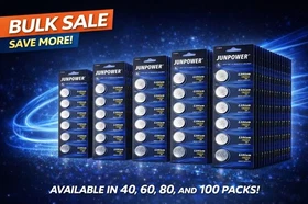 JUNPOWER /PGSONIC CR2032 Lithium Button Battery Coin Cell Brand New