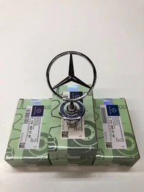 Mercedes-Benz Front Hood Ornament Mounted Star Logo Badge Emblem C E S AMG