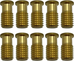 Pool Safety Cover Threaded Brass Insert Screw Bolt for Anchor (10pk/25pk)