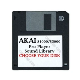 Akai S1000 / S3000 Floppy Disk Pro Player Sound Library Choose Your Disk