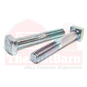 1/4" Square Head Bolts Grade A307 Zinc Clear (Choose Length & Qty)