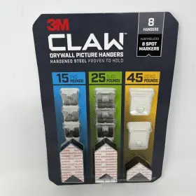 16052B 3M Claw Drywall Hangers Pack Hardened Steel Tools