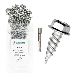 ZIP-100 A-M GUTTER GUARD Steel Screws