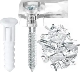 JZGDJIA-20P ACCENCYC Pack Frameless Mirror Holder Mounting