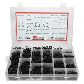 KIT1 AKIHISA Spring Hose Clamp Steel Fuel
