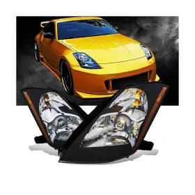 02-AZ-N303-B-A AMERILITE Projector Headlights Nissan Halogen
