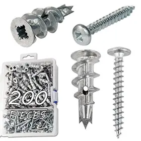 ASANCHOR200 ANSOON Zinc Drilling Drywall Hollow Wall Anchors