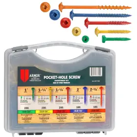 AP-F-800 ARMOR TOOL Pocket Hole Screw Set Thread Wit