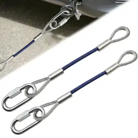 AMCO001 AUTOMCO Trailer Safety Towing Cables Extension Bar