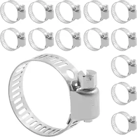 313055753761 AUVOTUIS Steel Hose Clamps Worm Gear