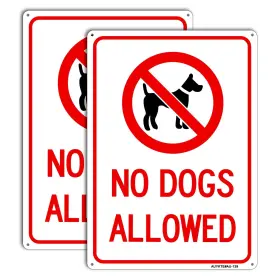 AU-NDA139-2 AUYKTE Dogs Allowed Sign Pack Uv