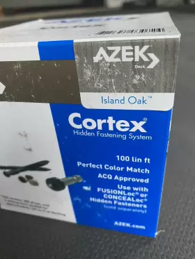 683531030724 AZEK Cortex Hidden Fastening Decking Screws Oak #2