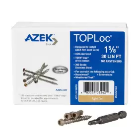 ATLOCFAS30LT AZEK TOPLOC Steel Star Drive Deck Screws Light