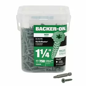 23406 BACKER-ON Serrated Head Star Cement Board Screws
