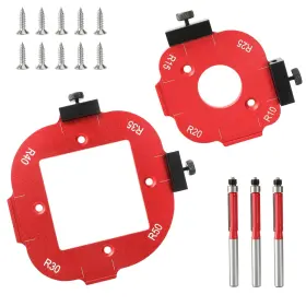 ROUTERTEM001 BAERUUSS Router Corner Radius Template Pack Cnc