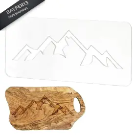 DIY-WH0349-338B BENECREAT Mountain Acrylic Router Inlay