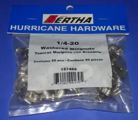 157466 BERTHA Hurricane Shutter Panel Washered Wingnuts Wing