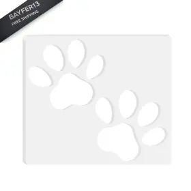 Yklgzz BETAGT Double Paw Print Template Router Woodworking