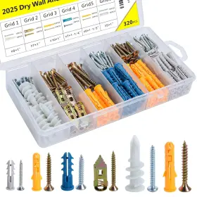 GQM-320 BHALCVR Drywall Anchors Screws Wall Kit