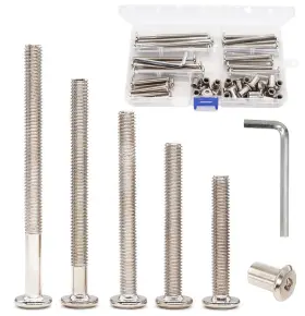 733424954979 BINIFIMUX Hex Drive Socket Cap Bolts Dowel Nuts